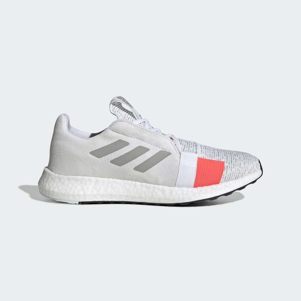 Adidasi Alergare Adidas Senseboost Go Barbati Romania - Albi/Gri/Rosii G27403